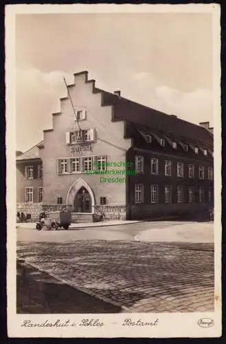 161944 Ansichtskarte Kamienna Gora Landeshut in Schlesien um 1935 Postamt Fotokarte