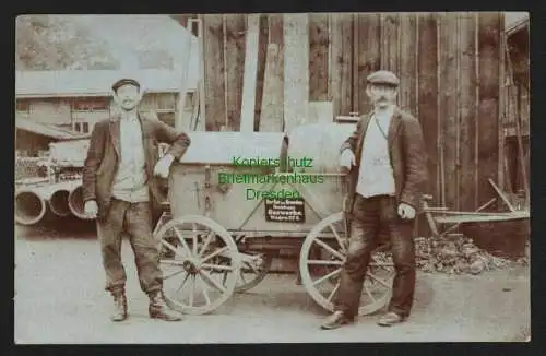 146679 Ansichtskarte Fotokarte Der Rat zu Dresden Betriebsamt Gaswerke Wagen No. 2