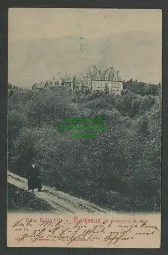 139249 Ansichtskarte Reichenau a. d. Rax N.-Ö. Villa Rothschild in Hinterleiten 1899