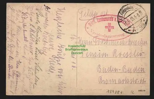 134387 Ansichtskarte St. Privat Denkmal des I. Garderegiments zu Fuss 1916 Württ. Landesver