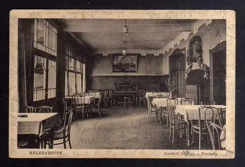 130217 Ansichtskarte Helenabrunn Gasthod Dücker Restaurant M. Gladbach Windberg 1926