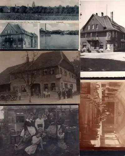 101725 5 Ansichtskarte Foto Hohenhameln Gasthaus Weißes Roß Badeanstalt Gasthof Köppe Lazar