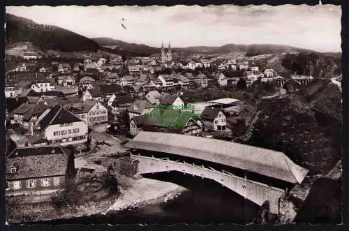 173989 Ansichtskarte Forbach im Murgtal Baden 1955