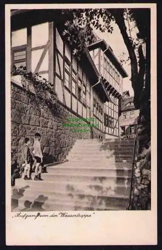 173974 Ansichtskarte Nordhausen Gildehaus Finkenkrug 1929 Aufgang der Wassertreppe