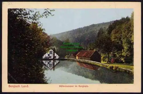 173954 Ansichtskarte Nöllenhammer Wuppertal im Burgholz Bergisch Land 1910