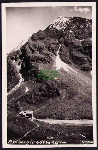 173933 Ansichtskarte Amberger Hütte Ötztal Tirol Österreich Talort Gries im Sulztal um 1935