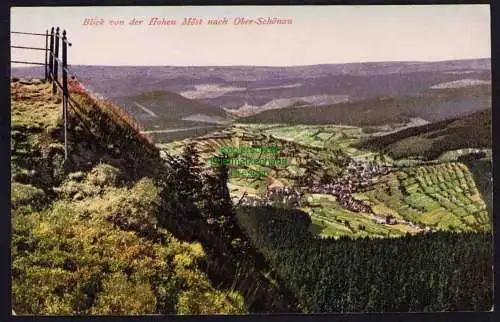 173930 Ansichtskarte Hohe Möst nach Oberschönau um 1920