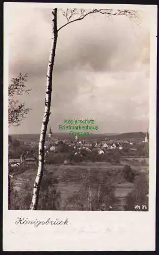 173922 Ansichtskarte Königsbrück Bez. Dresden Fotokarte 1935