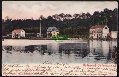 173920 Ansichtskarte Woltersdorf Schleuse 1904