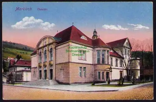 173902 Ansichtskarte Sainte-Marie-aux-Mines Markirch Elsass Theater 1929