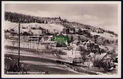 173879 Ansichtskarte Brückenberg im Riesengebirge Karpacz Gorny Winterbild um 1935