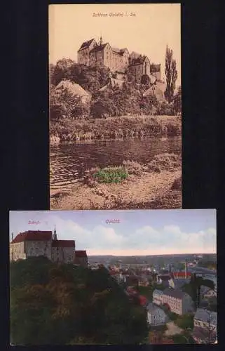 173811 2 Ansichtskarte Schloss Colditz i. Sa. 1920 1924