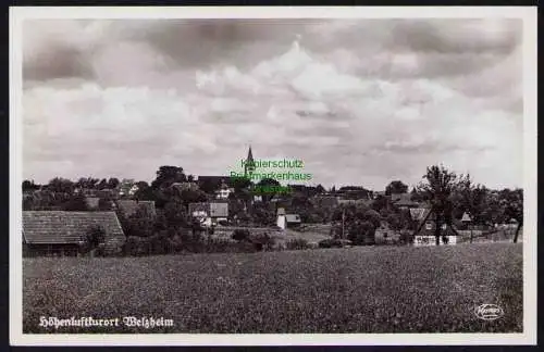 173752 Ansichtskarte Welzheim Fotokarte Panorama um 1940