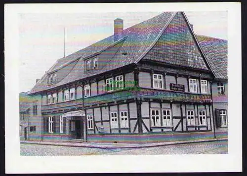 173738 Ansichtskarte Osterwieck am Harz um 1930 Der preußische Hof Rössingstraße