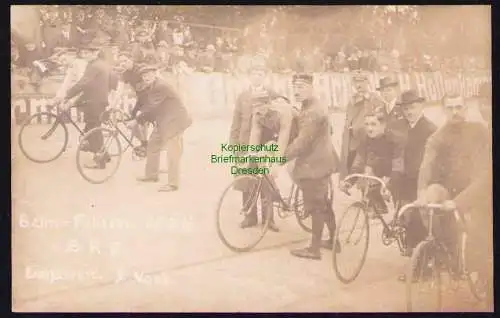 173675 Ansichtskarte Leipzig Radrennbahn 1919 Fahrrad Radrennen 10