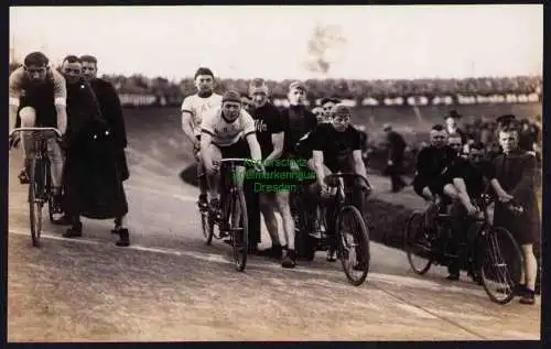 173670 Ansichtskarte Leipzig Radrennbahn um 1925 Fahrrad Radrennen 5