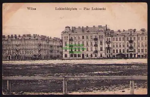 173658 Ansichtskarte Wilna Vilnius Litauen 1916 Feldpost Lukischkiplatz