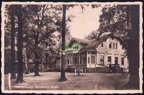 173630 Ansichtskarte Wolkenburg Mulde Fotokarte Parkrestaurant 1937