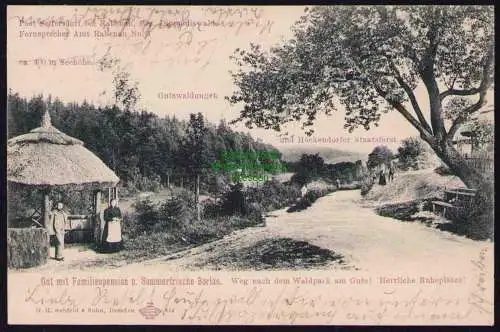 173623 Ansichtskarte Post Seifersdorf bei Rabenau Bez. Dippoldiswalde Gutswaldungen 1904