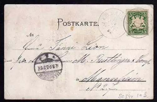 80344 Ansichtskarte Bad Reichenhall Weissbachöfen beim Mauthäusel 1900