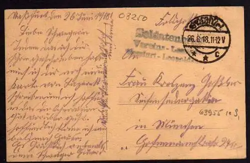 63955 Ansichtskarte Staßfurt Leopoldshall Vereinslazarett 1918