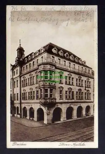 132522 Ansichtskarte Dresden Löwen Apotheke Altmarkt 1933