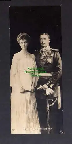 131398 Ansichtskarte Prinz Eitel Friedrich von Preußen und Braut Herzogin Sophie Charlotte