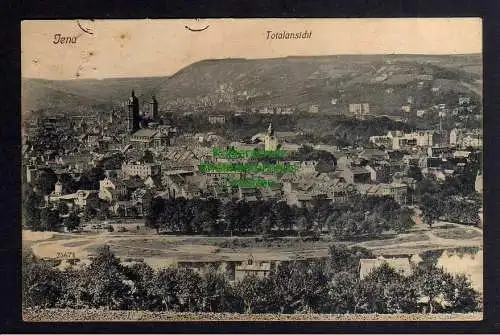 131509 Ansichtskarte Jena Totale 1909