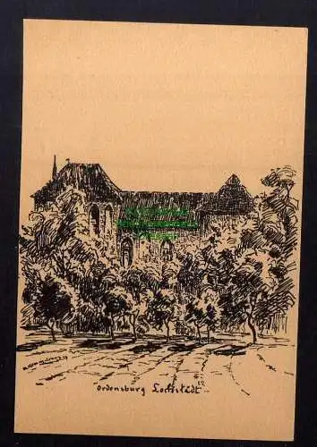 131743 Ansichtskarte Burg Lochstedt Lochstädt Ordensburg Pawlowo Künstlerkarte 1927