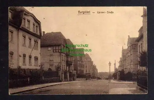 123557 Ansichtskarte Burgstädt Gärtner Straße 1921