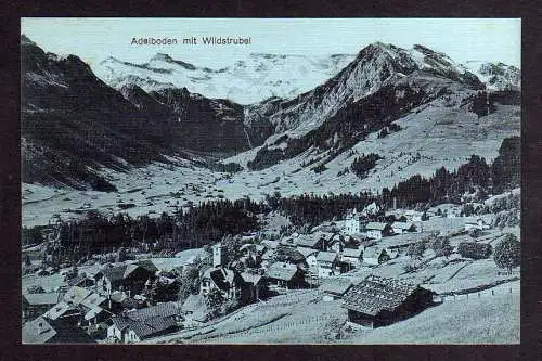 100838 Ansichtskarte Adelboden mit Wildstrubel um 1920