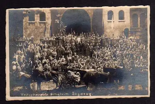 101135 Ansichtskarte Oetigheim Ötigheim Fotokarte Volksschauspiele Jagdzug