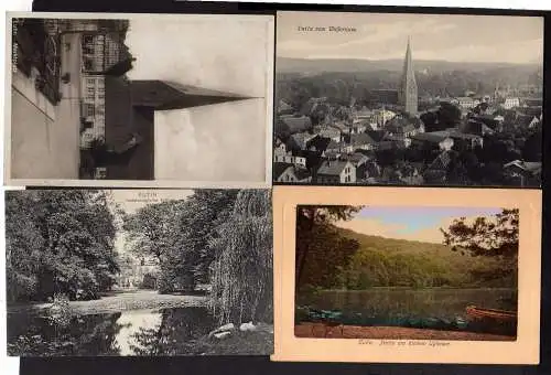 100984 4 Ansichtskarte Eutin vom Wasserturm um 1910 Marktplatz Ugleisee Schloss