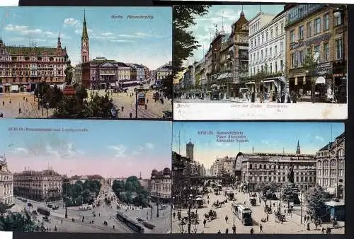 100658 7 Ansichtskarte Berlin Alexanderplatz Potsdamerplatz Hospiz ab 1898 Leipzigerstraße