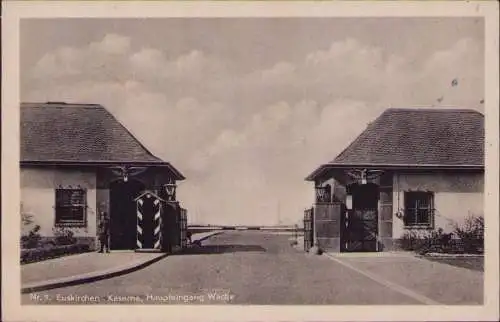 170876 AK Euskirchen 1941 Kaserne Haupteingang Wache