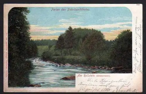 73614 AK Perlen des Bobritzschtales Rollstein Grabentour 1903