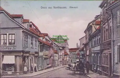 161632 AK Nordhausen Altendorf Straße Geschäft Hotze Jr. 1907