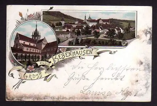 100007 AK Litho Bebenhausen Tübingen um 1900