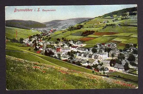 100393 AK Klingenthal Brunndöbra Hauptansicht um 1920
