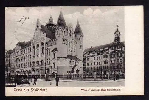 100594 AK Berlin Schöneberg Werner Siemens Real Gymnasium 1910