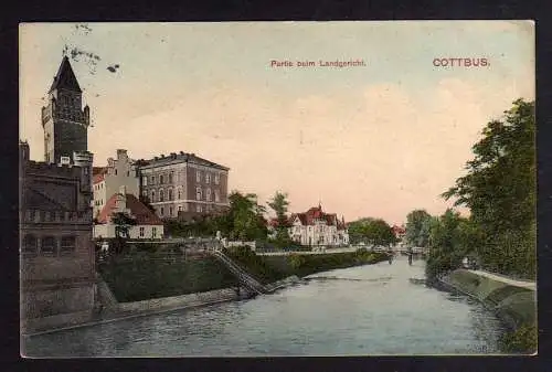 100354 AK Cottbus Partie beim Landgericht 1911