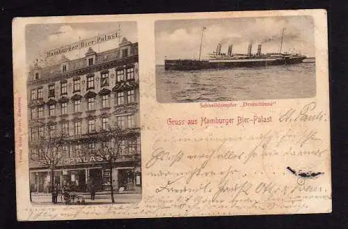 100077 AK Hamburg Hamburger Bier Palast 1901 Restaurant