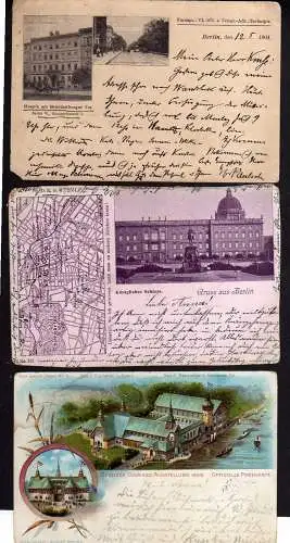 100658 7 AK Berlin Alexanderplatz Potsdamerplatz Hospiz ab 1898 Leipzigerstraße