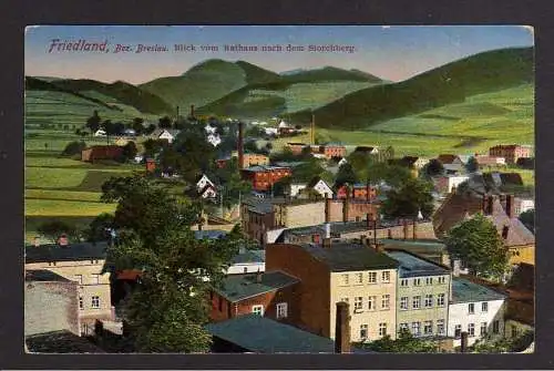 100208 AK Friedland Bez. Breslau 1913 Blick auf den Storchberg