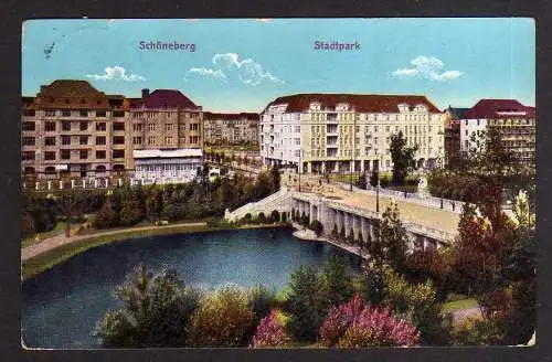 100222 AK Berlin Schöneberg Stadtpark 1915