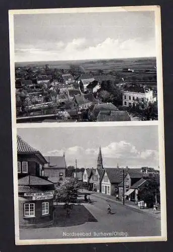 100780 AK Nordseebad Burhave Butjadingen 1939 Hotel zum Eisernen Kanzler