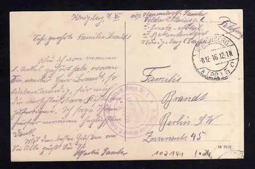 102141 AK Königsberg i. Pr. Louisentheater Feldpost 1916