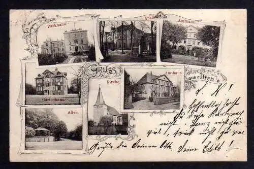101915 AK Ilten Sehnde 1902 Parkhaus Kirche Amtshaus Anstalt Gartenhaus