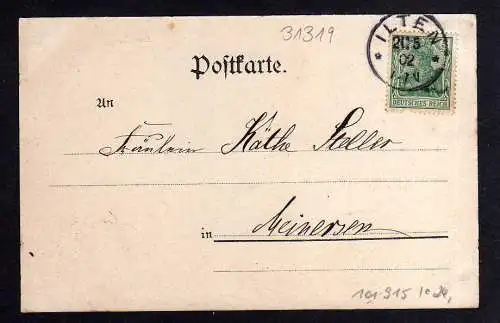 101915 AK Ilten Sehnde 1902 Parkhaus Kirche Amtshaus Anstalt Gartenhaus