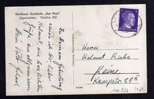 101936 AK Algermissen um 1940 gasthaus Goebbels Zur Post 3 Ansichten